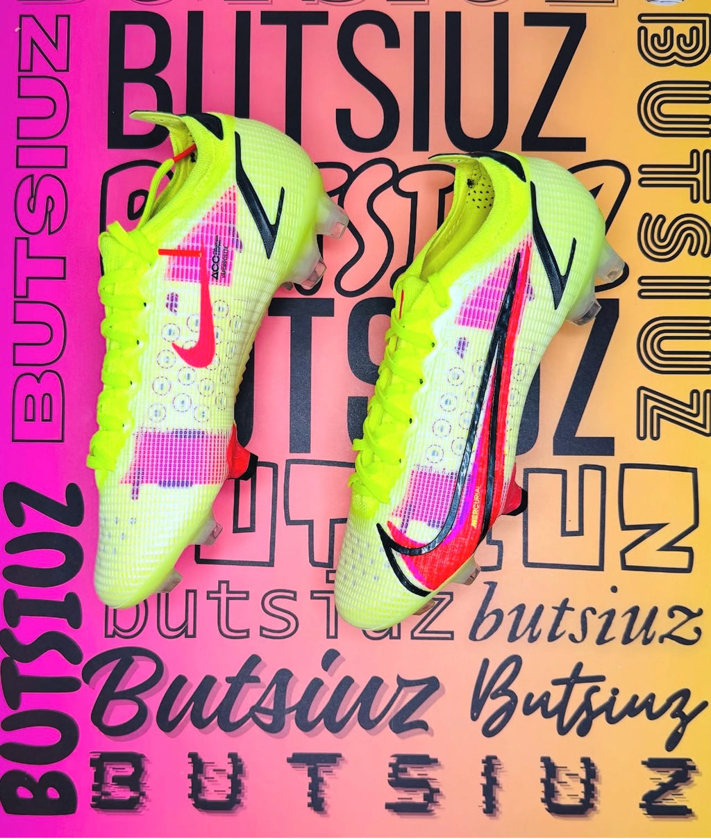 Nike Mercurial Vapor 14 Elite FG Soccer Cleats Volt/Bright Crimson/Black – US 12