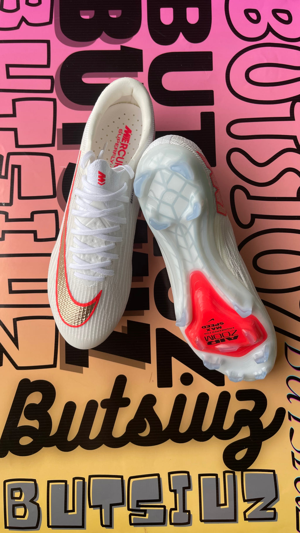 Nike Zoom Mercurial Superfly 11 Elite FG White Blue Bright Crimson IF8507-101