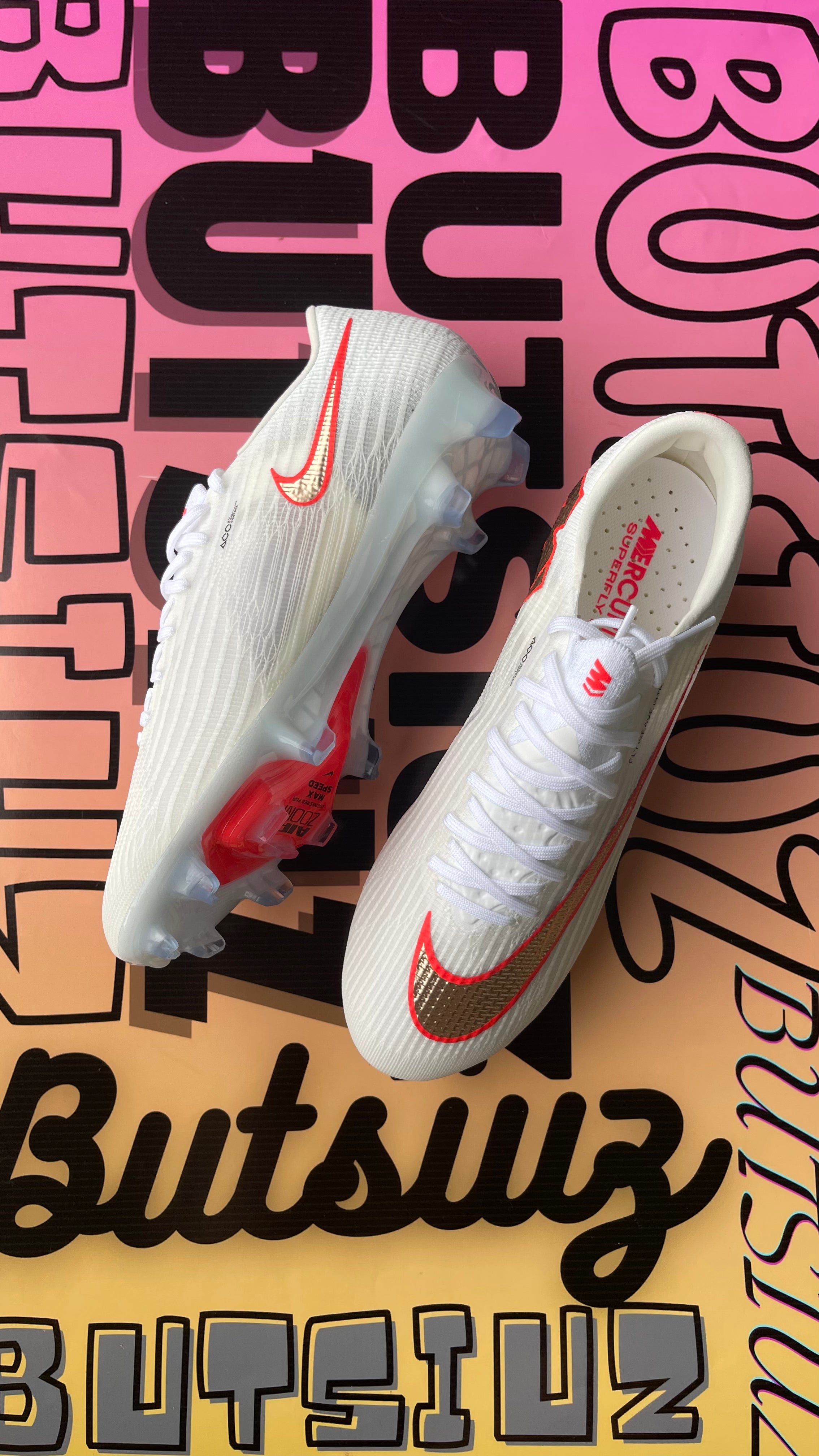 Nike Zoom Mercurial Superfly 11 Elite FG White Blue Bright Crimson IF8507-101