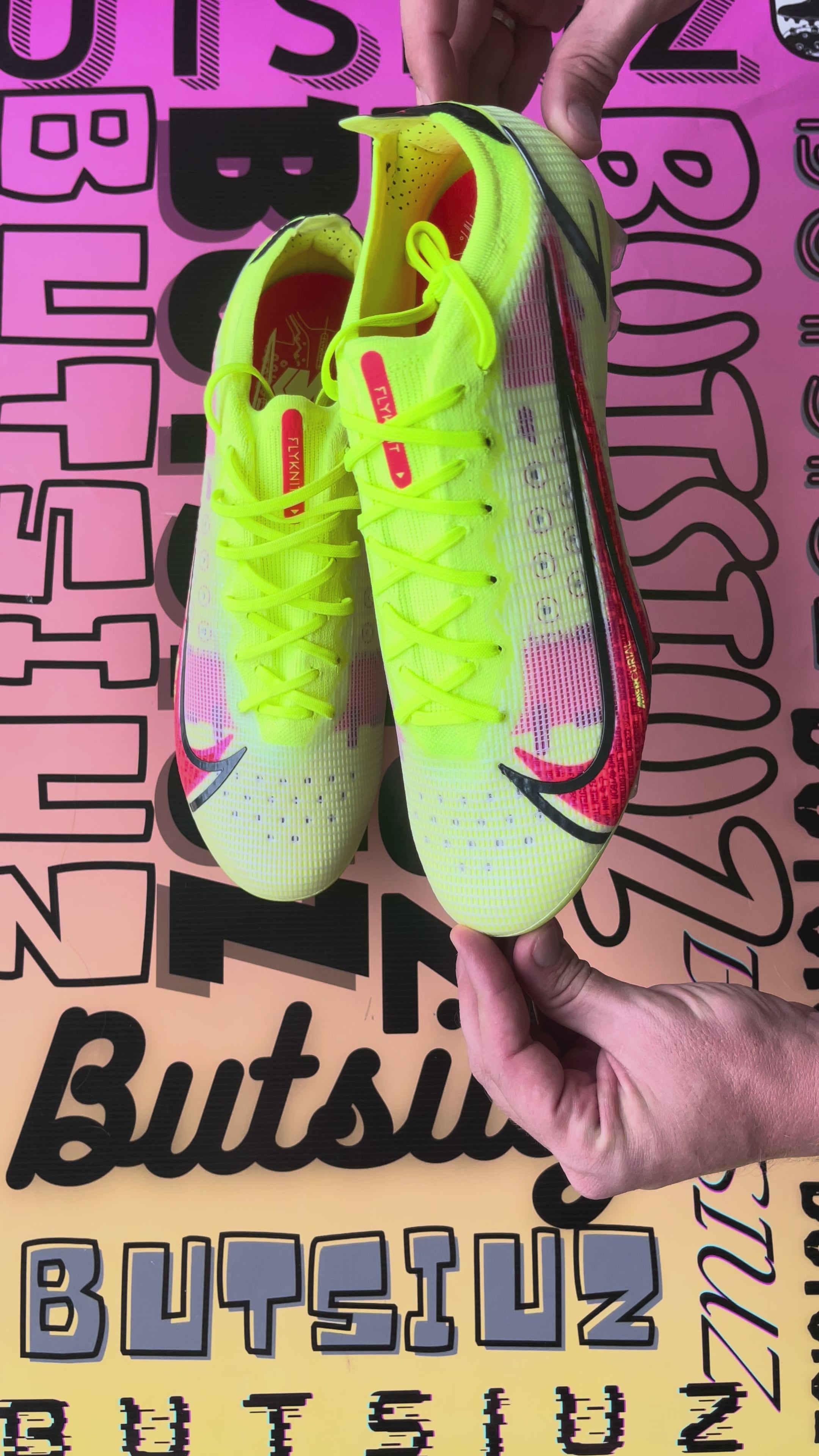 Nike Mercurial Vapor 14 Elite FG Soccer Cleats Volt/Bright Crimson/Black – US 12