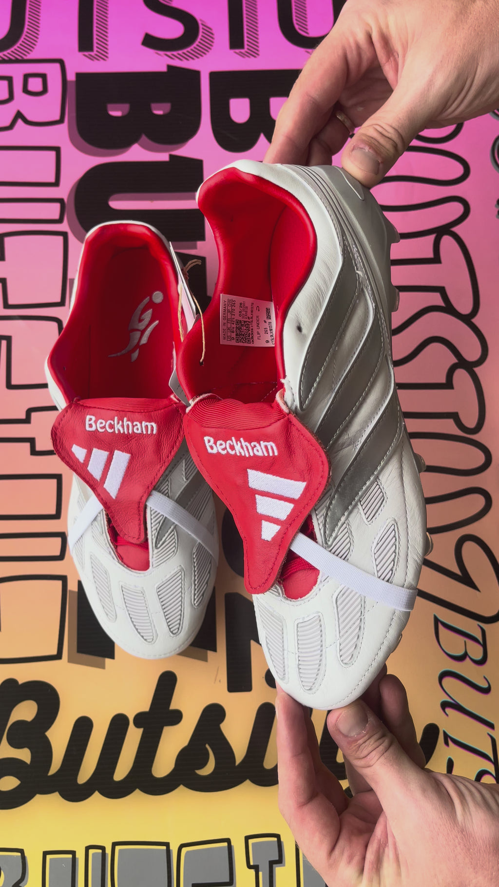 Adidas Predator Precision David Beckham FG – White/Silver/Red (KH8138)